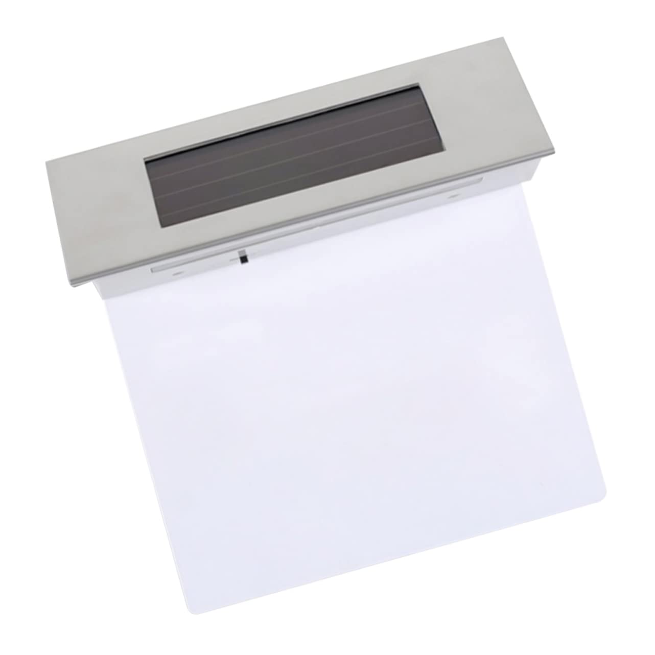 Gadpiparty Luce Solare da Esterno con Pannello Solare 2 Pezzi, Lampada LED in Acciaio Inossidabile e Abs per Uso Casa, Numero Civico con Sensore di Movimento Ip65