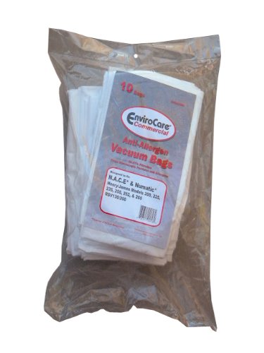 EnviroCare 10 Commercial HEPA Numatic N.A.C.E, Numatic Vacuum Cleaner Bags, 604100, Henry/James, Henry Micro, Henry Xtra, Hetty, NACECare Commercial, James JVP180
