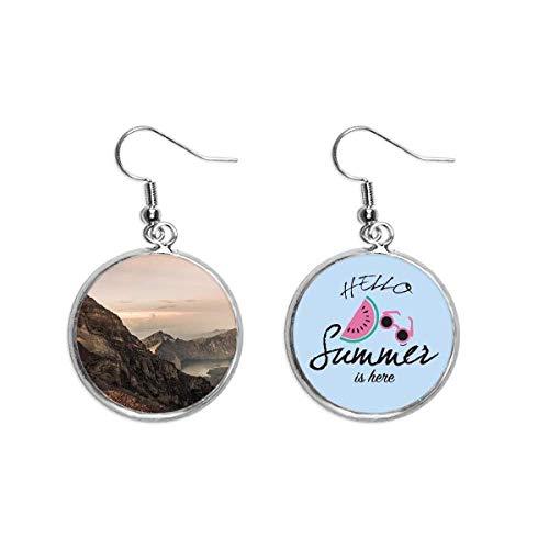 Pendientes de sandía neblinas lake accesorio de verano mountain desert sun para lóbulo