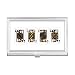Heart Spade Diamond Club J Pattern Business Card Holder Case Pocket Box Wallet
