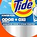 Tide Odor Defense + Oxi Laundry Detergent Pacs, Original Scent, 63 Count, Advanced Odor + Stain Fighter