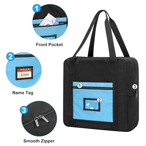 Miniatura 2 de Teamoy Bolsa De Viaje Para Alzador Silla De Coche, Portátil Bolso De Transporte Para Niños, Comer Y Avión, Negro