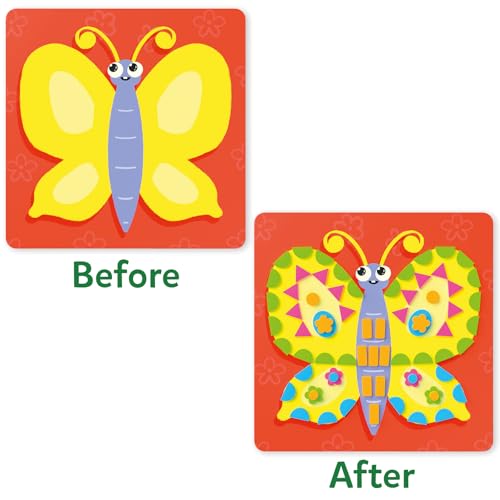 Image of Skillmatics Foam Sticker Art Activity - Animals, Mess-Free Fun for Kids, 800+ 3D Foam Stickers, DIY Felt Craft Kits, Gifts for Boys & Girls Ages 3, 4, 5, 6, 7
