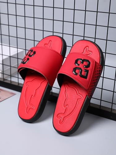 DREAM LAKE Men's Sport Slide Sandals, Flexible Midsole, Casual Beach Slides2
