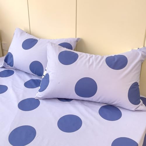 Blueblue BB13 Polka Dots Kids Duvet Cover Set Twin 100% Cotton Bedding For Boys Girls Teens Blue Circle Pattern 1 Modern Geometric Comforter Cover 2 Pillowcases thumb #5