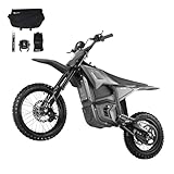 VALTINSU EM5 Electric Dirt Bike for Teens & Adults, 3840W Peak Gearbox Motor, 37 MPH Max Speed, 48V 23.4Ah Long-Lasting Battery, Dual Hydraulic Brakes, Full Suspension, Carbon Fiber with Accessories