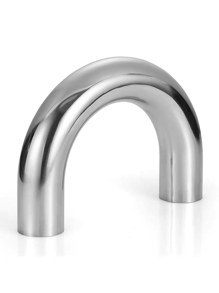 Conector de tubería de Acero Inoxidable SUS304 con Soldadura a Tope de 45 mm de diámetro Exterior y curvatura de 180 Grados