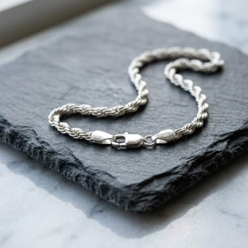 Image of Parnika (Formerly MJ 925 Stylish Gents Bracelet in Pure 92.5 Sterling Silver for Boys /Men | With Certificate of Authenticity | Silver Rakhi Bracelet for Brother |
