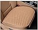 Xpnit Fundas protectoras para asiento de coche, fundas universales para asiento delantero, asiento trasero, almohadilla para asiento de coche para conductor y pasajero (caqui, 1 asiento delantero)