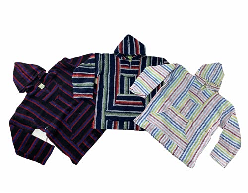 BAJA HOODIE WHOLESALE LOT OF 10 PIECES , SIZE 3XLARGE , ASSORTED COLORS ,PONCHO , HOODIE , BEACH HOODIE, SIZE XXXL MEASURES SOULDER TO WAIST 34" , ARMPIT TO ARMPIT 27" AND SLEEVE LENGTH 25"2
