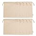 Augbunny 100% Cotton 8- by 10-Inch Muslin Bags with Drawstring, For Bulk Food Storage 12-Pack