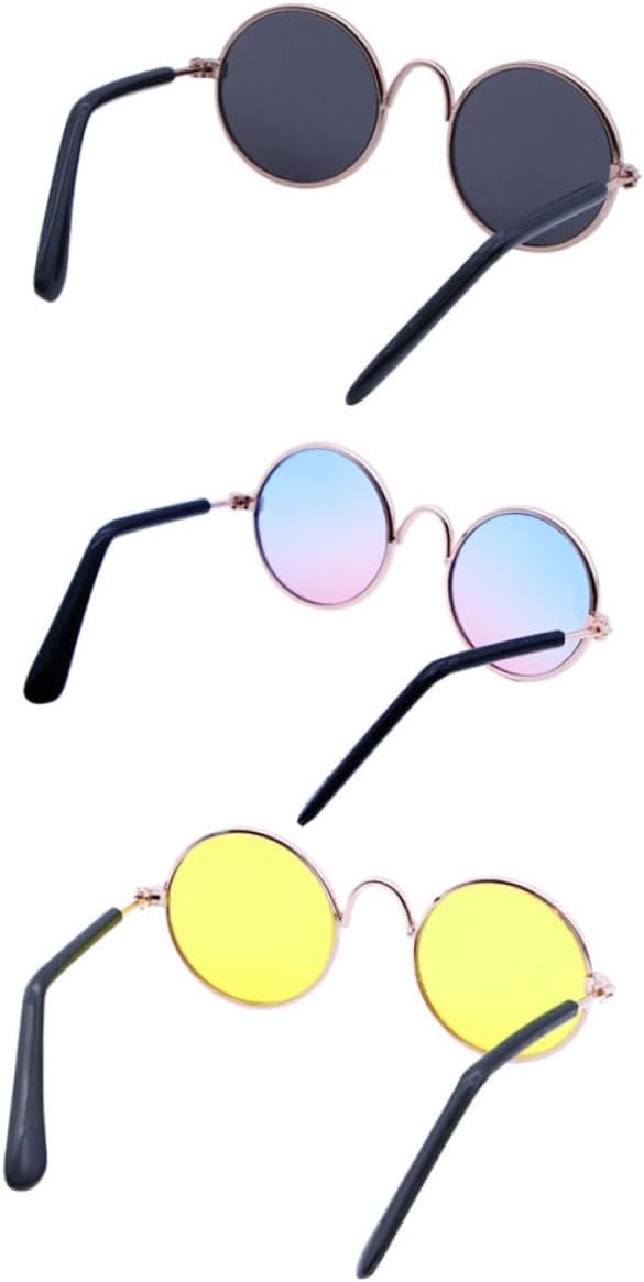 3pcs Retro Cat Dog Sunglasses Stylish...
