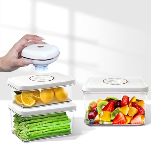 Vacuum Sealer, vacuum sealer for food(Small Vacuum Sealer+ 3 Vacuum Food Containers)