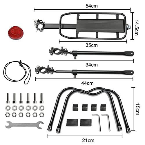 Portaequipajes bicicleta MAIKEHIGH ajustable para llevar carga pesada sin mochilas 3