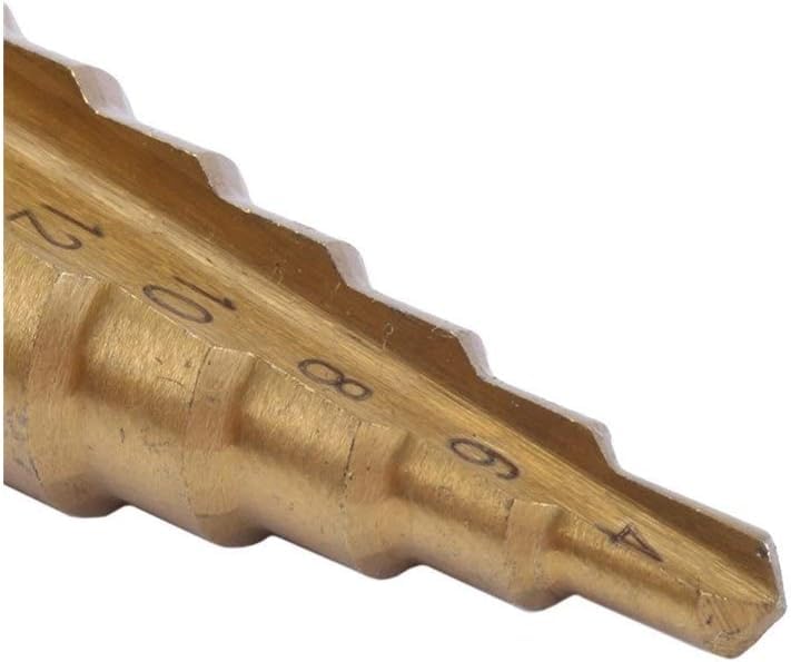 Wiertło do metalu， Wiertło stożkowe sześciokątne do blachy 1PC z tytanu 4-32MM HSS 4241
