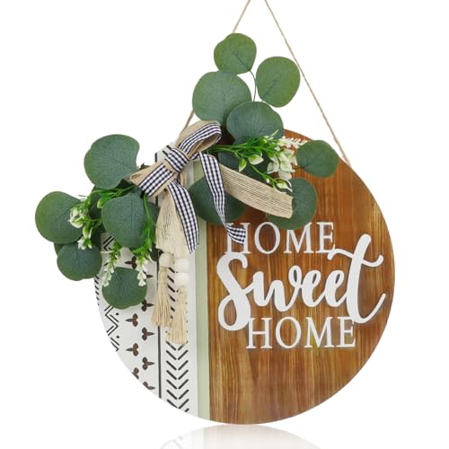 Cartello Di Benvenuto, Ghirlanda Decorativa Boho in Legno Per La Casa