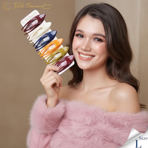 Pinzas grandes planas para cabello paquete de 6 unidades miniatura 5