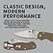 Spyderco Para Military 2 Folding Pocket Knife with 3.4