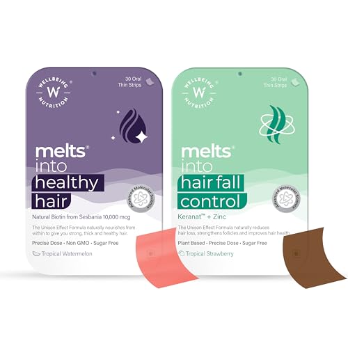 See full amazon price history chart for Wellbeing Nutrition Complete Hair Fall Control Kit | Melts Healthy Hair + Melts Hair Fall Control with Keranat, Natural Biotin & Virgin Coconut Oil (60 strips) Wellbeing Nutrition Complete Hair Fall Control Kit | Melts Healthy Hair + Melts Hair Fall Control with Keranat, Natural Biotin & Virgin Coconut Oil (60 strips) (B0B8543C8X) Amazon Price History, Amazon Price Tracker