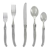 Laguiole 20 Piece Flatware Set – Stainless Steel Cutlery Set – Dishwasher Safe Silverware Set...