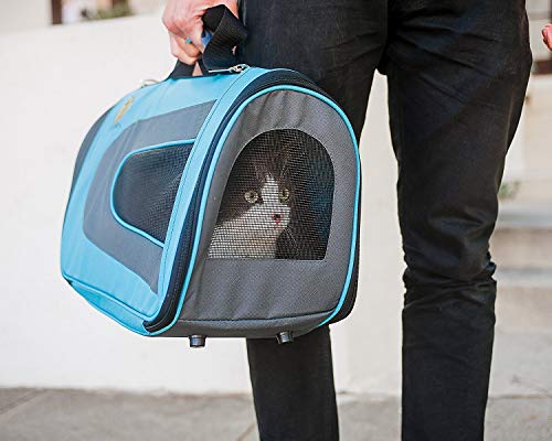 Pet Magasin Soft-Sided Pet Travel Carrier (Airline Approved) For Cats, Small Dogs, Puppies And Other Pets By (Large, Blue) #TOP2