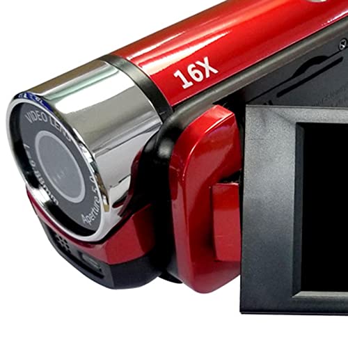 Image of 1080P HD Camcorder LCD Video Camera Recorder 16X Zoom Night Vision -EU Red