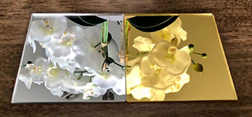 3 Pack Mirror Acrylic Plexiglass Sheets 1/8” Thick (3mm) Easy to Cut Plastic Plexi Glass with Protective Paper for Signs, DIY Display Projects, Crafts, Shelves (Silver Mirror, 12