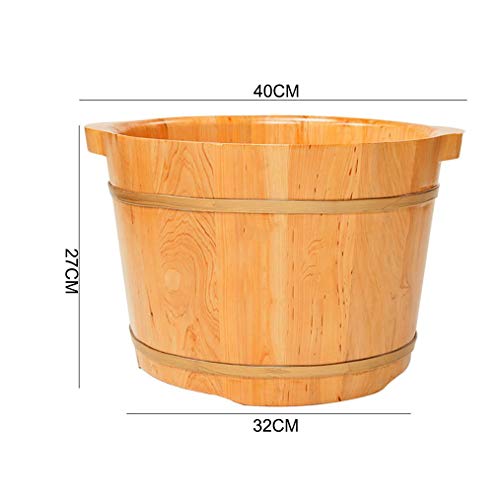 Spa de pies de madera maciza natural con tapa para relajación miniatura 2