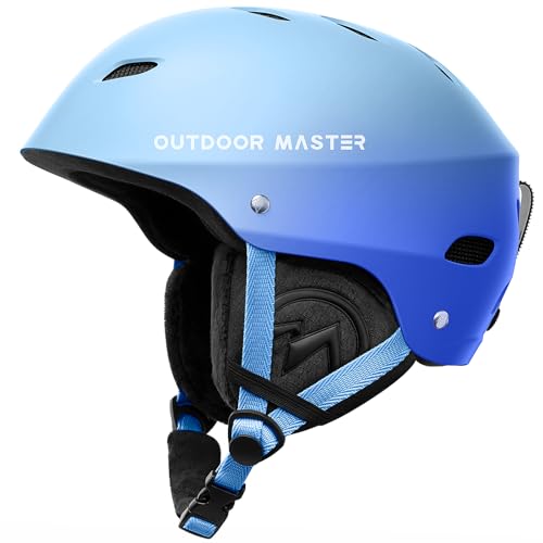 Image of OutdoorMaster Kelvin Ski Helmet - Snowboard Helmet for Men, Women & Youth | Adjustable Dial Fit Snow Helmet with ASTM Certified,14 Vents for Comfortable Skiing,Removable Ear Pads & Inner