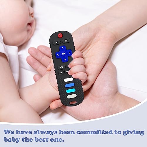 Ersihua Baby Teething Toys 0-6 Months, Silicone Baby Remote Control Toys, Fake Tv Remote Teething Relief, Key Teething Ring Toddlers Chew Toys thumb #1