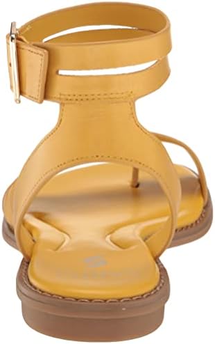 Franco Sarto Womens Sarto Greene Gladiator Ankle Strap Sandals Sunset Yellow Leather 8.5 M | Image 2