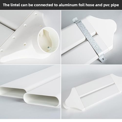 Conduit de ventilation plat 110mm en ABS haut de gamme résistant - 8