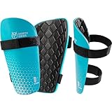 Northdeer Soccer Shin Guards for Youth Kids - Impact Resistant Shin Guards with Adjustable Straps - Football Shin Pads for 2-18 Years Old Boys Girls Teenager(Blue M)