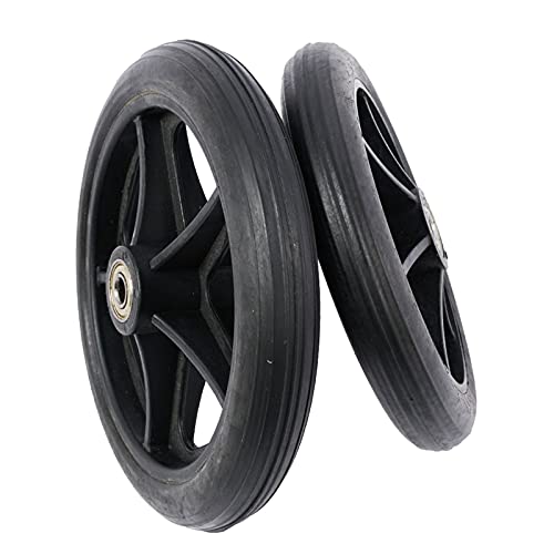 lhx A Pair of (2 Pieces) Wheelchair Accessories Front Wheel 6 Inch 7 Inch Solid Tire, Used to Replace The Front Wheel of The Wheelchair, Pu Anti-Skid Wheel (Size : 7inch)