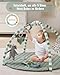 Blissful Diary Spielbogen Baby, Spieldecke Baby Gym Activity Decke mit 6 Abnehmbare Spielzeuge, krabbeldecke Einfach zu Installieren und zu Reinigen, Unverzichtbare Babygeschenke, Salbeigrün