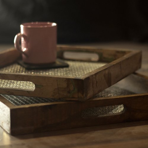 District18 MDF Metal Tray Amazon.in Home & Kitchen