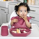 Tiny Twinkle Mess-Proof Baby Bib - Waterproof Bib for Baby Boy or Girl - PFAS, PVC, BPA, Phthalate Free - Baby Food Bibs - Image 3