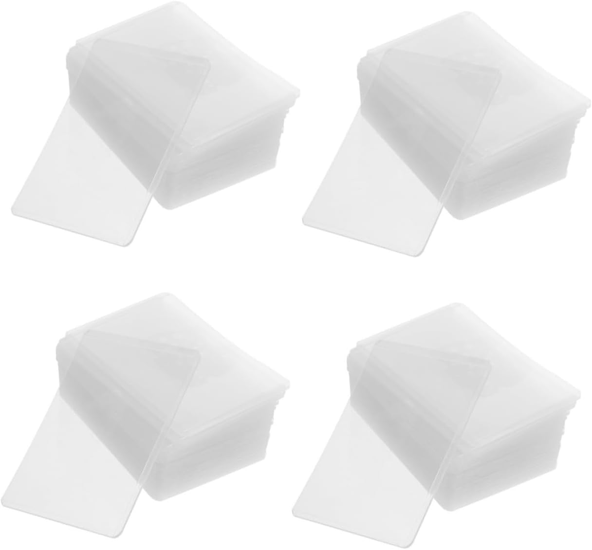 STOBOK 4sets Photo Protector Standard Trading Card Sleeves Card Sleeves for Trading Card Clear Cards Protectors Game Trading Cards Sleeve Game Card Holder Protective Cards Sleeves 30pcs*4