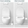 Scopino per WC KADAX con supporto, scopino per WC con manico e supporto, scopino per WC con porta scopino, scopino per WC senza foratura (quadrato bia | Leroy Merlin