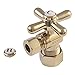 Kingston Brass CC53302X Vintage 5/8-Inch x 3/8-Inch OD Comp Angle Stop, Polished Brass