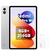 XIAOMI REDMI Pad 2 Pro, 8+256 GB,Display da 12,1" 2,5 K 120 Hz, batteria Gigante da 12000 mAh (tipica), processore da 4 NM,connettività senza interruzioni,argento,con caricatore da 33 W