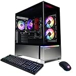CyberPowerPC Gamer Master Gaming PC, AMD Ryzen 5 5500 3.6GHz, Radeon RX 6400 4GB, 16GB DDR4, 500GB PCIe Gen4 SSD, WiFi Ready & Windows 11 Home (GMA3100A)