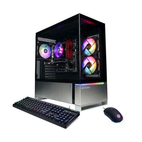 CyberPowerPC Gamer Master Gaming PC, AMD Ryzen 5 5500 3.6GHz, Radeon RX 6400 4GB, 16GB DDR4, 500GB PCIe Gen4 SSD, WiFi Ready & Windows 11 Home (GMA3100A)