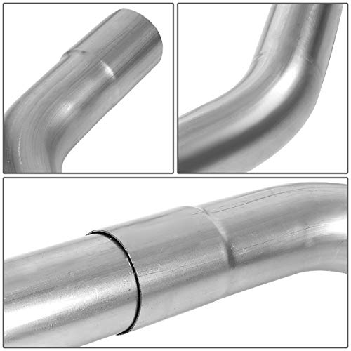 Image of DNA MOTORING ZTL-30RAW 16 Pcs 3 Inches Mild Steel DIY Custom Mandrel Exhaust Pipe Straight & U Bend Tube Kit,Universal Fit
