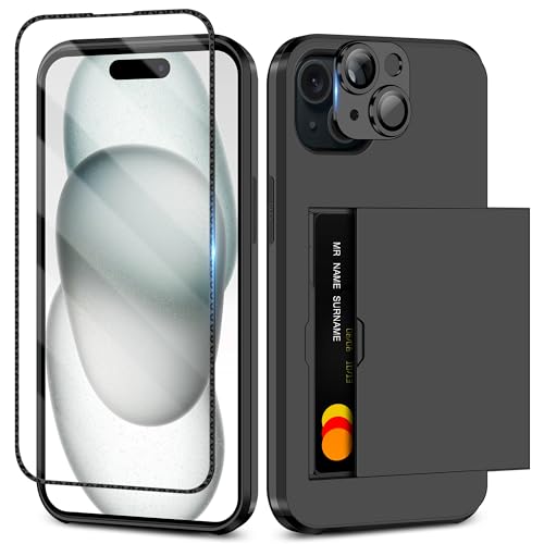 【美品、フィルム、ケース付き】iPhone 15 128GB ブラック　本体 Amazon.co.jp: COOLDEN スマホケース iPhone 15 用 ケース カード収納