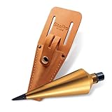 SitePro 18 oz Brass Plumb Bob with Leather Sheath (15-018S)