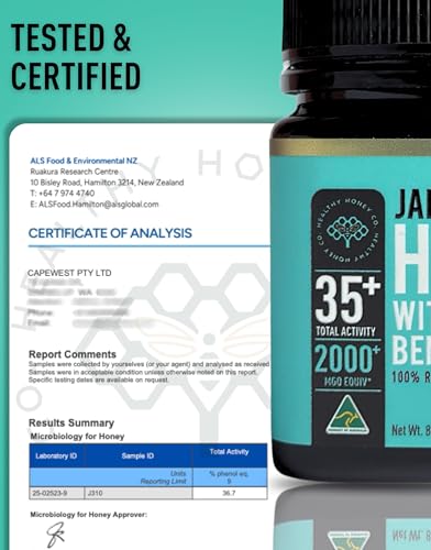 Raw Jarrah Honey TA35+ MGO 2000+ 8.8oz miniatura 7