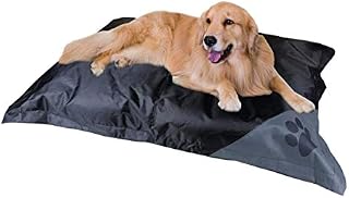 CnA Stores - Waterproof Pet Bed For Dogs - Non-Slip Fabric - Easy Care Wipe Clean Cover - 89cm x 64cm (Black)