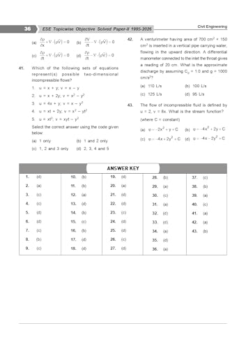 Image of ESE 2027 Prelims - Civil Engineering Topicwise Objective Solved Paper-II | UPSC Engineering Services Examination | Detailed Explanations with ... Analysis | 32 Years Solution (1985-2026)