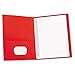 Universal 57118 Two-Pocket Portfolios w/Tang Fasteners, 11 x 8-1/2, Red, 25/Box